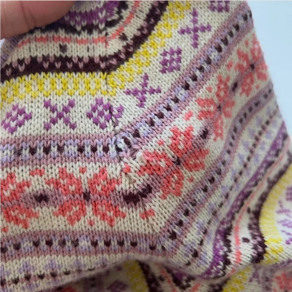 Boden Fair Isle Knit Pullover Wool Blend Size Small. - Picture 8 of 8